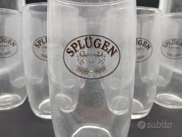 Set 12 Bicchieri Vintage Birra Splügen Poretti