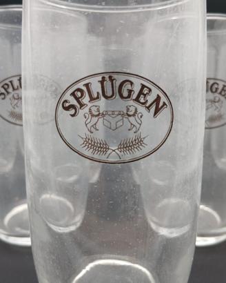 Set 12 Bicchieri Vintage Birra Splügen Poretti