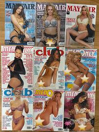 Lotto di 9 riviste maschili vintage.