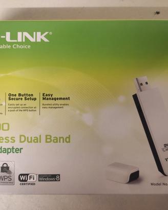 Adattatore Wi-Fi TP-Link TN-WDN3200 600Mbps