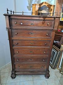 Cassettiera in  noce