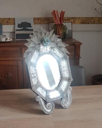 Specchio  da tavolo veneziano. vintage elegante