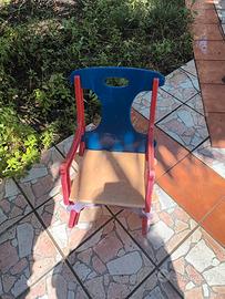 sedia dondolo per bimbi resina resistente