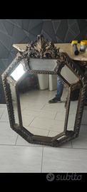 specchio antico esagonale 