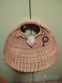 Borsa rigida in rattan