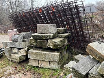 Materiale edile vario – Tubi, pietra, marmo, tegol