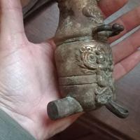 Cannone,bombarda ,miniatura in bronzo