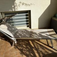 lettino da terrazzo e spiaggia