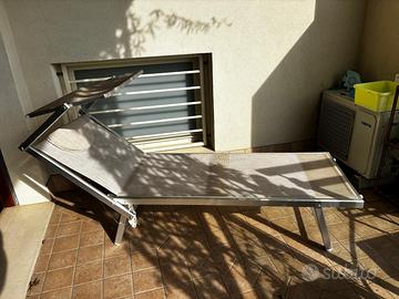 lettino da terrazzo e spiaggia