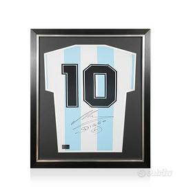 Autografo Diego Maradona Maglia 1986 cornice Icons
