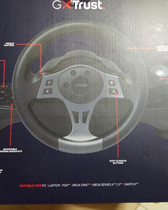 Volante da Corsa GXTrust Movi con Pedaliera Nuovo