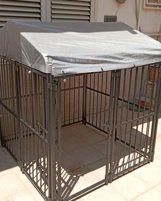 gabbia per cani di taglia media  per esterno 