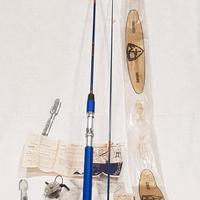 Canna da pesca Vintage CMT exp -imp 174 cm Blu