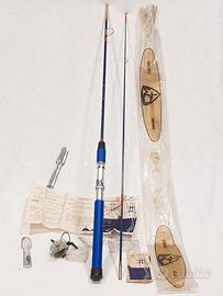 Canna da pesca Vintage CMT exp -imp 174 cm Blu