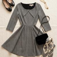 Vestito Rinascimento Bon Ton Pied-de-Poule 