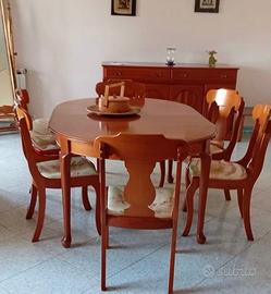 tavolo da pranzo soggiorno in ciliegio
