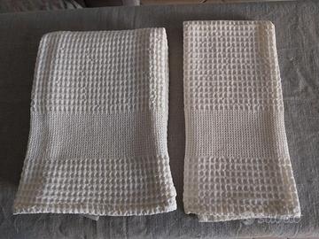 Asciugamani nido d'ape bianco 1 persona Re Sole