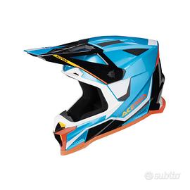 CASCO OFFROAD T711 azzurro bianco  arancio