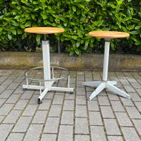 Sgabello vintage industriale anni 70