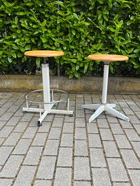 Sgabello vintage industriale anni 70