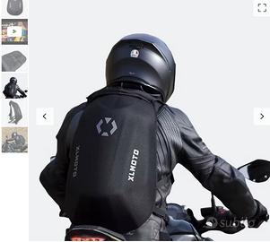 Zaino rigido sagomato moto scooter impermeabile