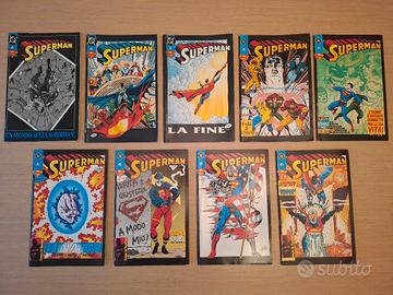 Fumetti Supermen DC 1993 numeri da 1 a 9