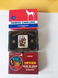 CARTE DA GIOCO RAMINO MERCANTE MASENGHINI INCAS