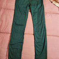 pantaloni donna verde scuro 