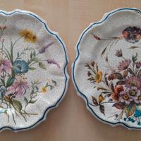 set di 2 piatti da parete Lami italy vintage moder