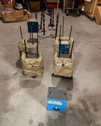 Set spiedi elettrici professionali barbecue - moto