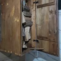 cassapanca anni 50 porta legna 