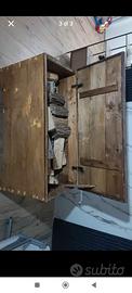 cassapanca anni 50 porta legna 