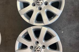 Coppia Cerchi Lega 15" Originali VW Golf V / VI /