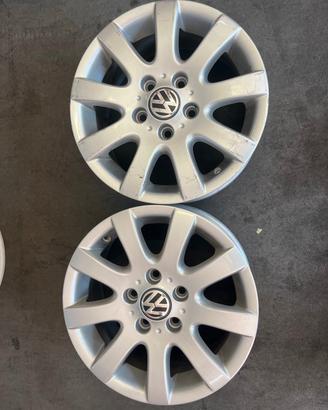 Coppia Cerchi Lega 15" Originali VW Golf V / VI /