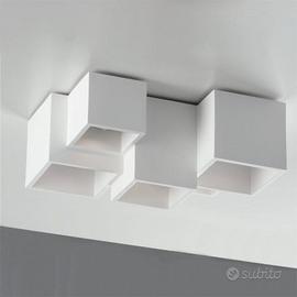 Plafoniera Design Foster Bianca - 5xGU10
