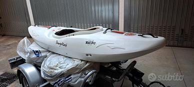 Canoa kayak da discesa fluviale Dragorossi Madboy 