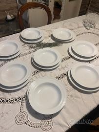 Servizio piatti 18 pz shabby chic -ceramica