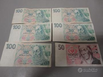 550 KORUN CORONE BANCONOTE REPUBBLICA CECA pbpb