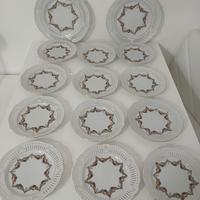 Set 14 Piatti da Dessert Dolce In Porcellana Schwa
