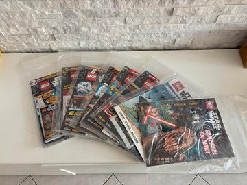 Lotto riviste LEGO Star Wars con minifigure