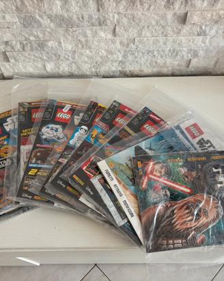 Lotto riviste LEGO Star Wars con minifigure