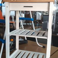 CARRELLO DA CUCINA IN LEGNO MASSELLO DI PINO