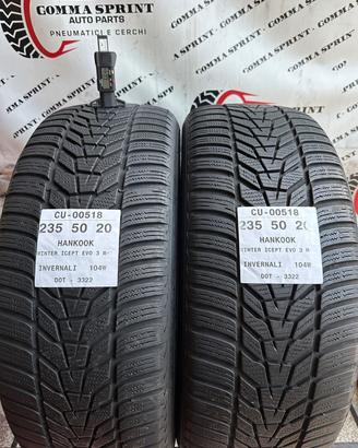 2 PNEUMATICI 235/50 R20 HANKOOK INVERNALI 75%