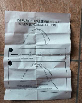 Tende da campeggio/riparo da esterno con struttura