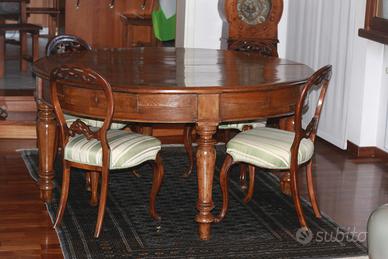 Tavolo rotondo con 6 Sedie