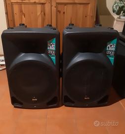 Coppia casse audio attive amplificate alto per dj