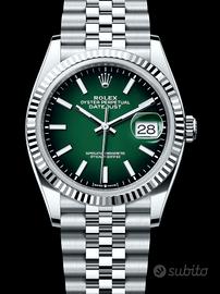 Rolex DJ 36mm 126234 verde ombré nuovo 09/2026