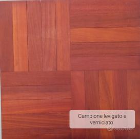 Parquet mosaico legno Niove' massello