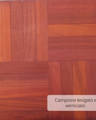 Parquet mosaico legno Niove' massello