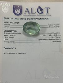 Fluorite 58.17 ct ALGTvalore stimato 1.200-1.400€